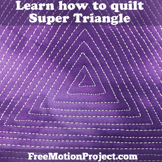 Super Triangle Easy Machine Quilting Tutorial 477